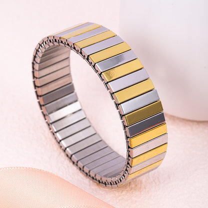 Basic Modern Style Classic Style Geometric 304 Stainless Steel Plating Women'S Bracelets