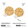 1 Pair Vacation Simple Style IG Style Round Plating 304 Stainless Steel 18K Gold Plated Drop Earrings