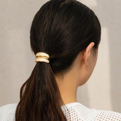 Women'S Simple Style Geometric Alloy Plating Hair Tie