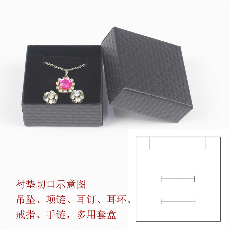 Simple Style Solid Color Paper Jewelry Boxes