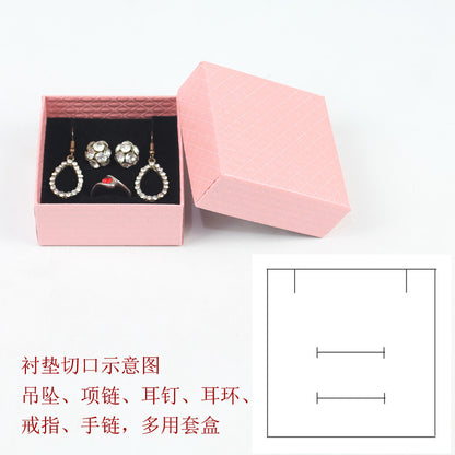 Simple Style Solid Color Paper Jewelry Boxes