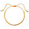 Bohemian Round Zircon Glass Seed Bead Rope Wholesale Drawstring Bracelets