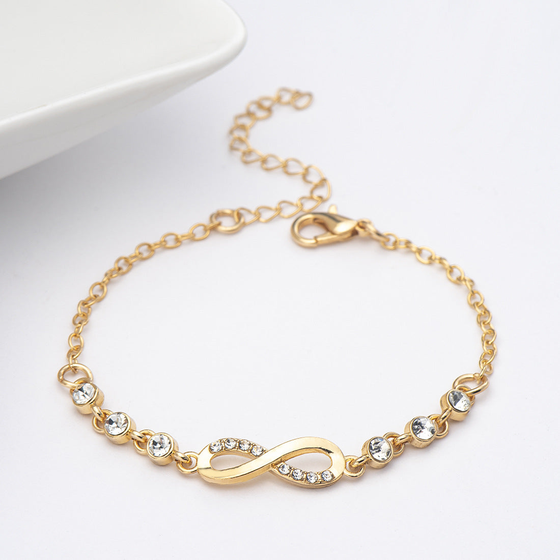 Elegant Infinity Alloy Wholesale Bracelets