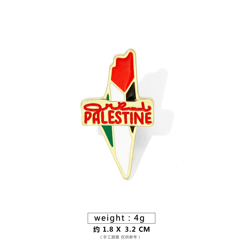 Ethnic Style Simple Style Letter Alloy Enamel Unisex Brooches