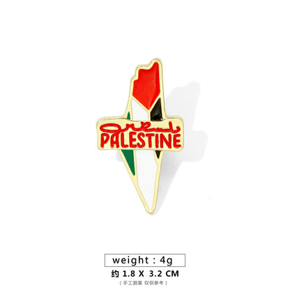 Ethnic Style Simple Style Letter Alloy Enamel Unisex Brooches