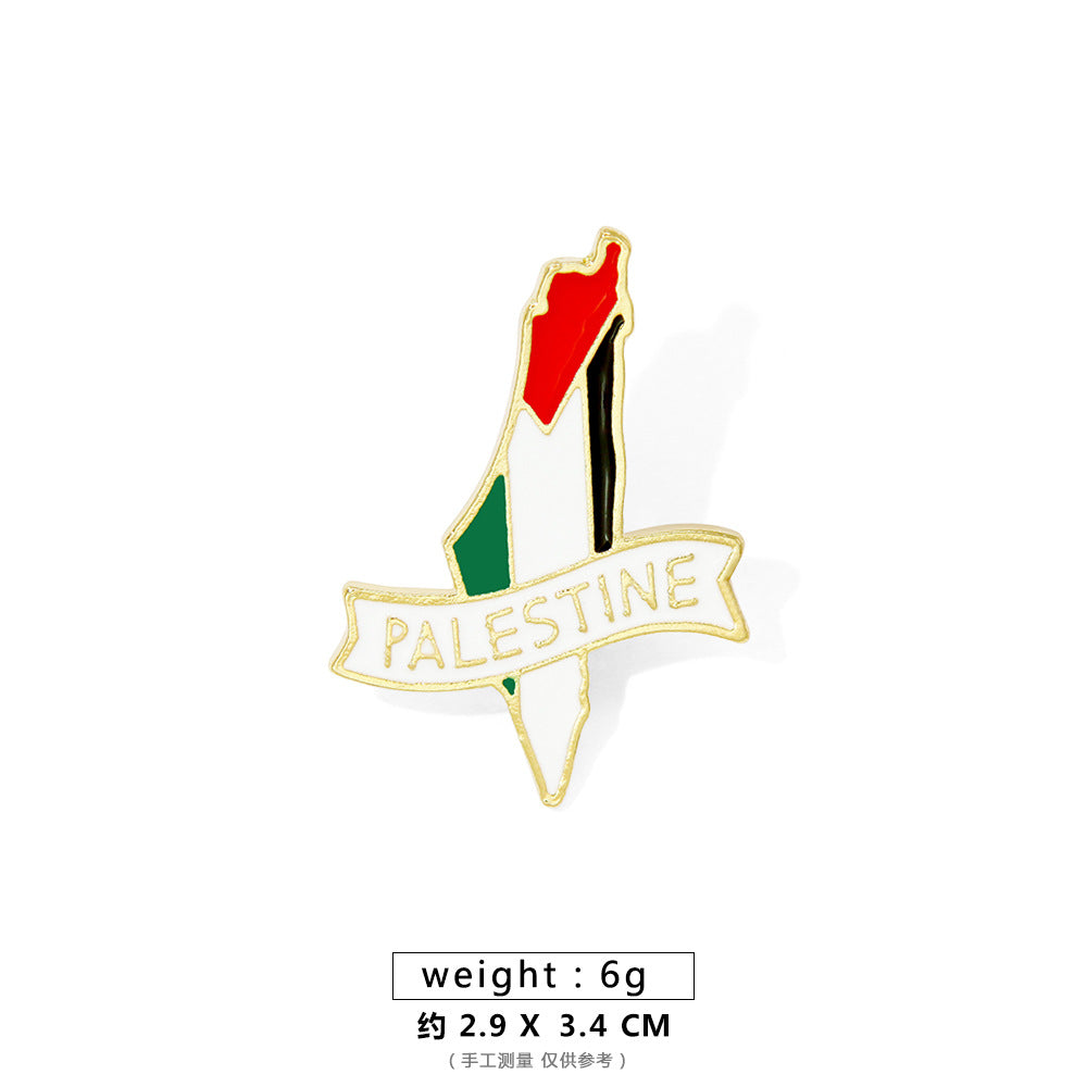 Ethnic Style Simple Style Letter Alloy Enamel Unisex Brooches