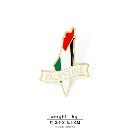 Ethnic Style Simple Style Letter Alloy Enamel Unisex Brooches