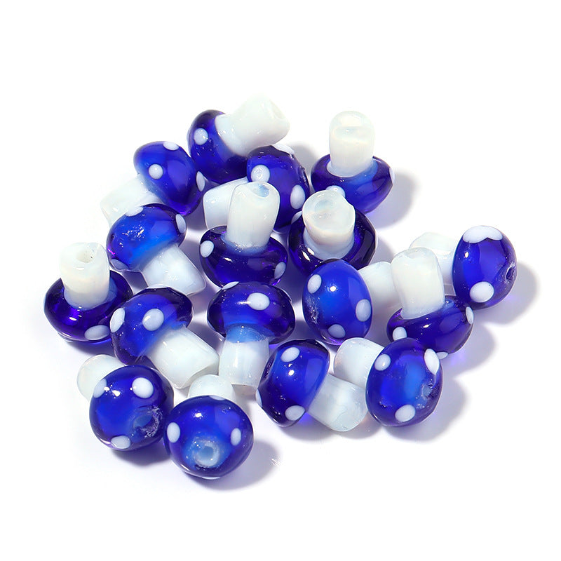 10 PCS/Package 16 * 11mm Glass Mushroom Beads