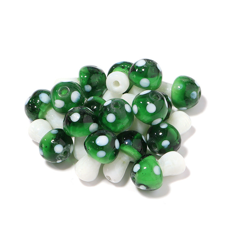 10 PCS/Package 16 * 11mm Glass Mushroom Beads