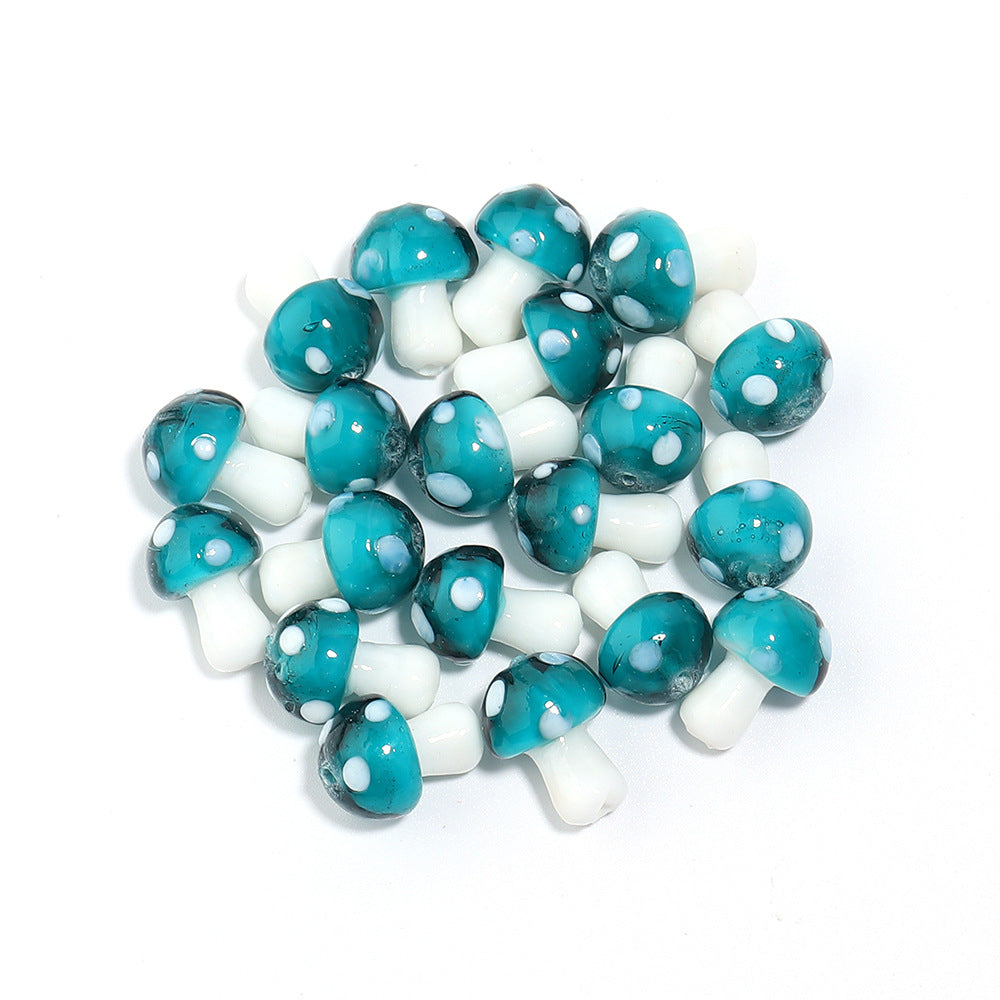 10 PCS/Package 16 * 11mm Glass Mushroom Beads