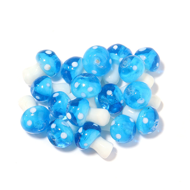 10 PCS/Package 16 * 11mm Glass Mushroom Beads