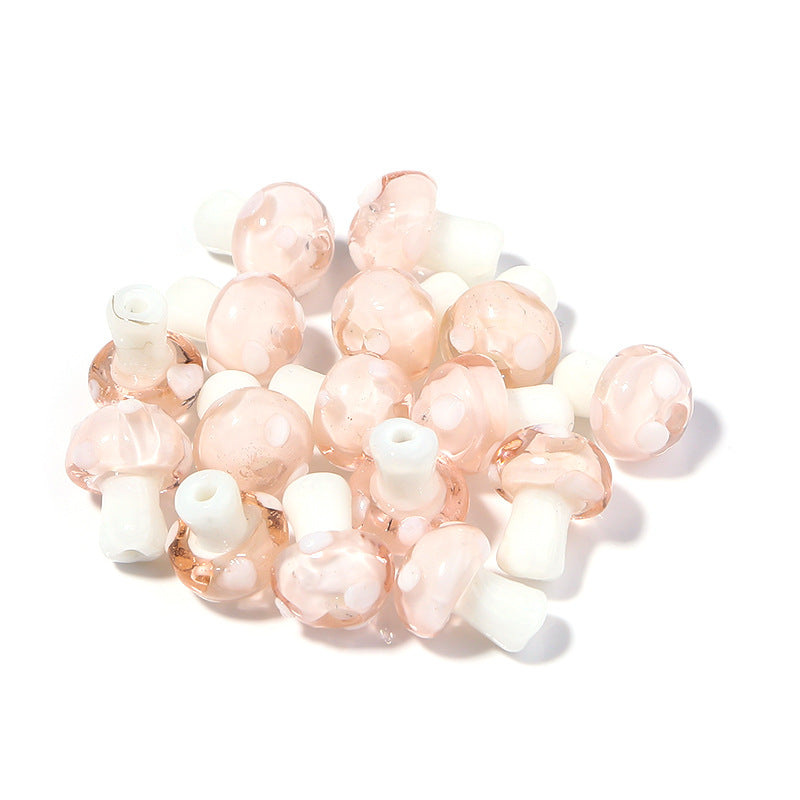 10 PCS/Package 16 * 11mm Glass Mushroom Beads