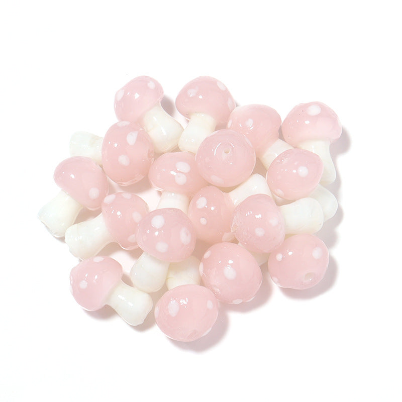 10 PCS/Package 16 * 11mm Glass Mushroom Beads