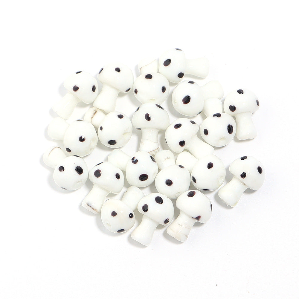 10 PCS/Package 16 * 11mm Glass Mushroom Beads