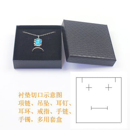 Simple Style Solid Color Paper Jewelry Boxes