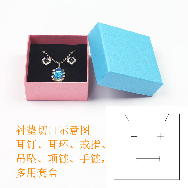 Simple Style Solid Color Paper Jewelry Boxes