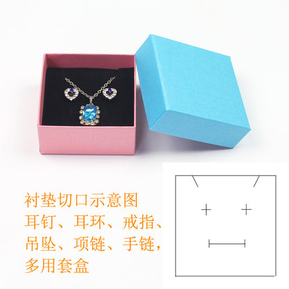 Simple Style Solid Color Paper Jewelry Boxes