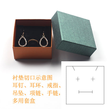 Simple Style Solid Color Paper Jewelry Boxes