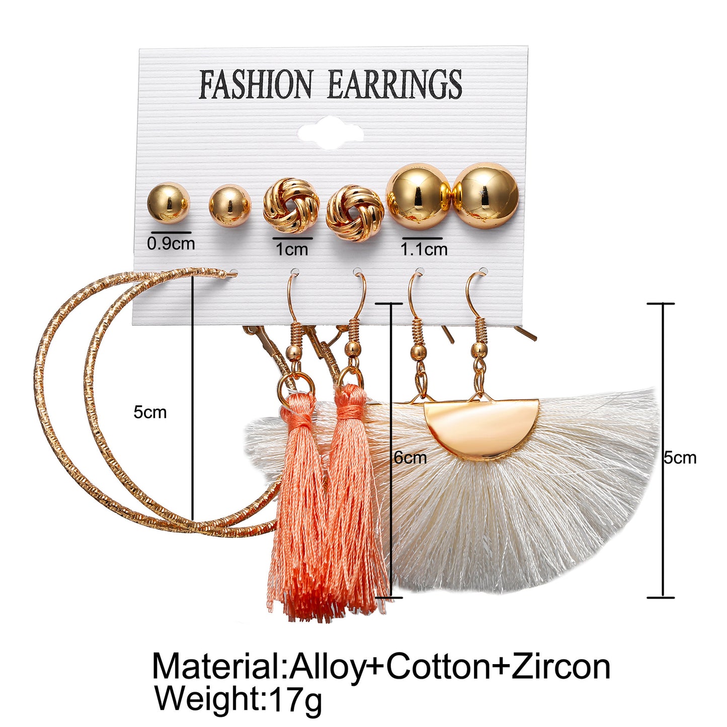 Retro Leaf Round Tassel Imitation Pearl Cotton Metal Inlay Rhinestones Women's Earrings 1 Set