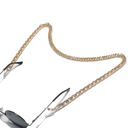 Fashionable And Simple Color Retention Gold Thick Aluminum Chain Glasses Rope Metal Glasses Chain Wholesale Gooddiy