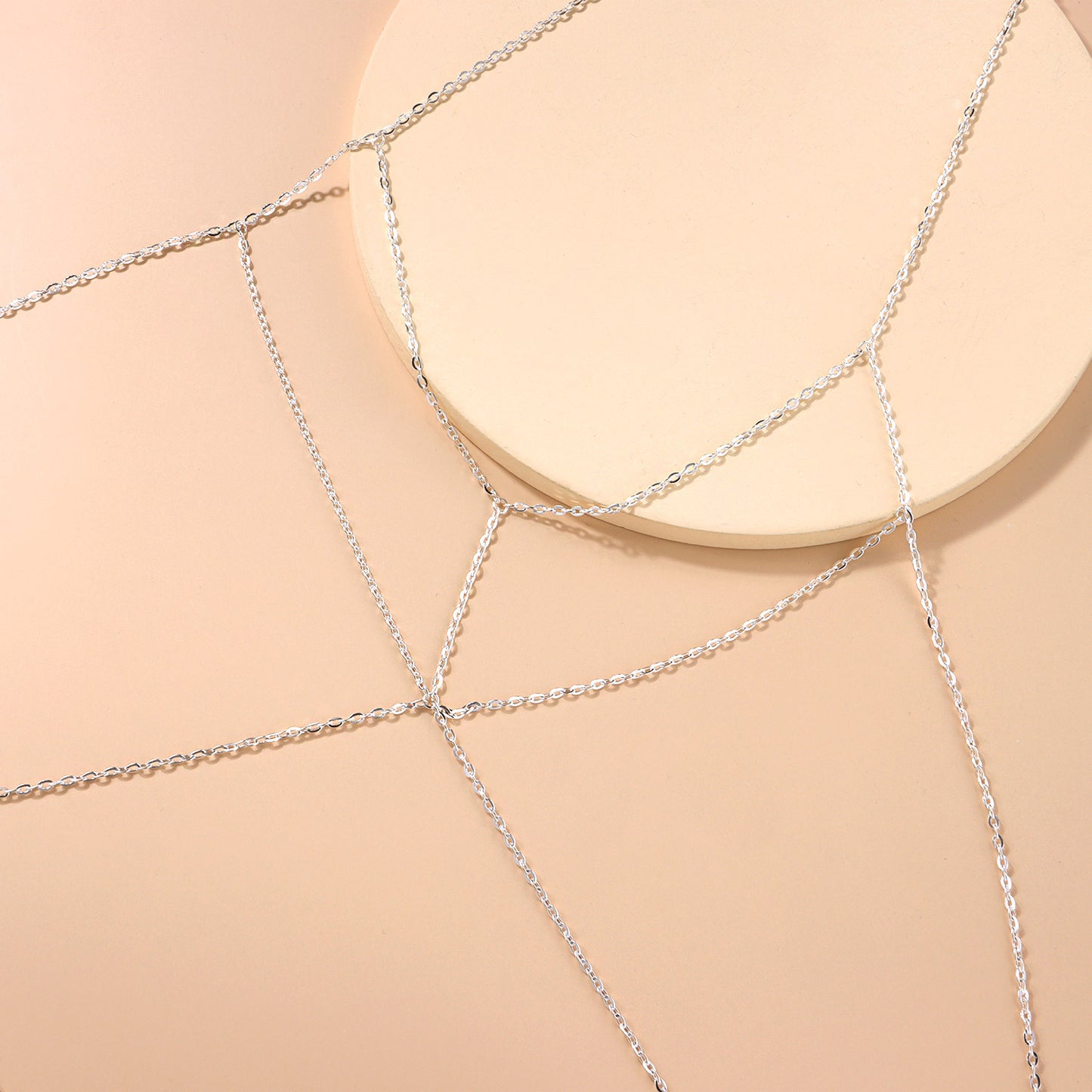 Fashion Geometric Alloy Plating Body Chain