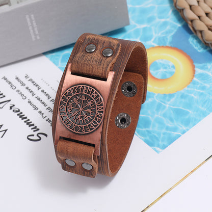 Hot-selling Leather Fashion Simple Retro Punk Bracelet Men's Jewelry Gooddiy