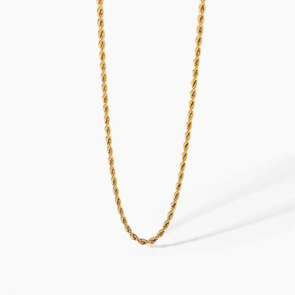 18k Gold-plated Stainless Steel Necklace Jewelry Gold Fine Chain Necklace