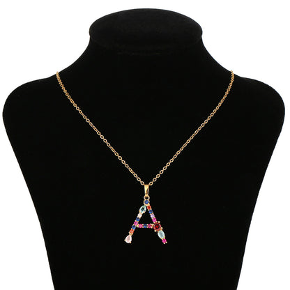 New Fashion Color Zircon Necklace