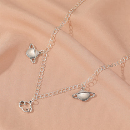 New Necklace Planet Cloud Clavicle Chain Star Universe Pendant Necklace For Women