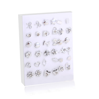 Fashion Geometric Plastic Enamel Pearl Women's Ear Studs 1 Set