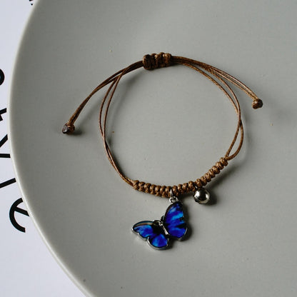 Simple Style Butterfly Alloy Knitting Bracelets