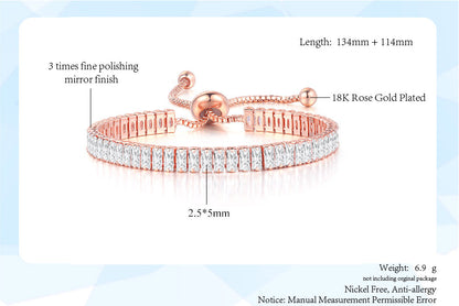 Simple Style Geometric Copper Inlay Zircon Bracelets 1 Piece