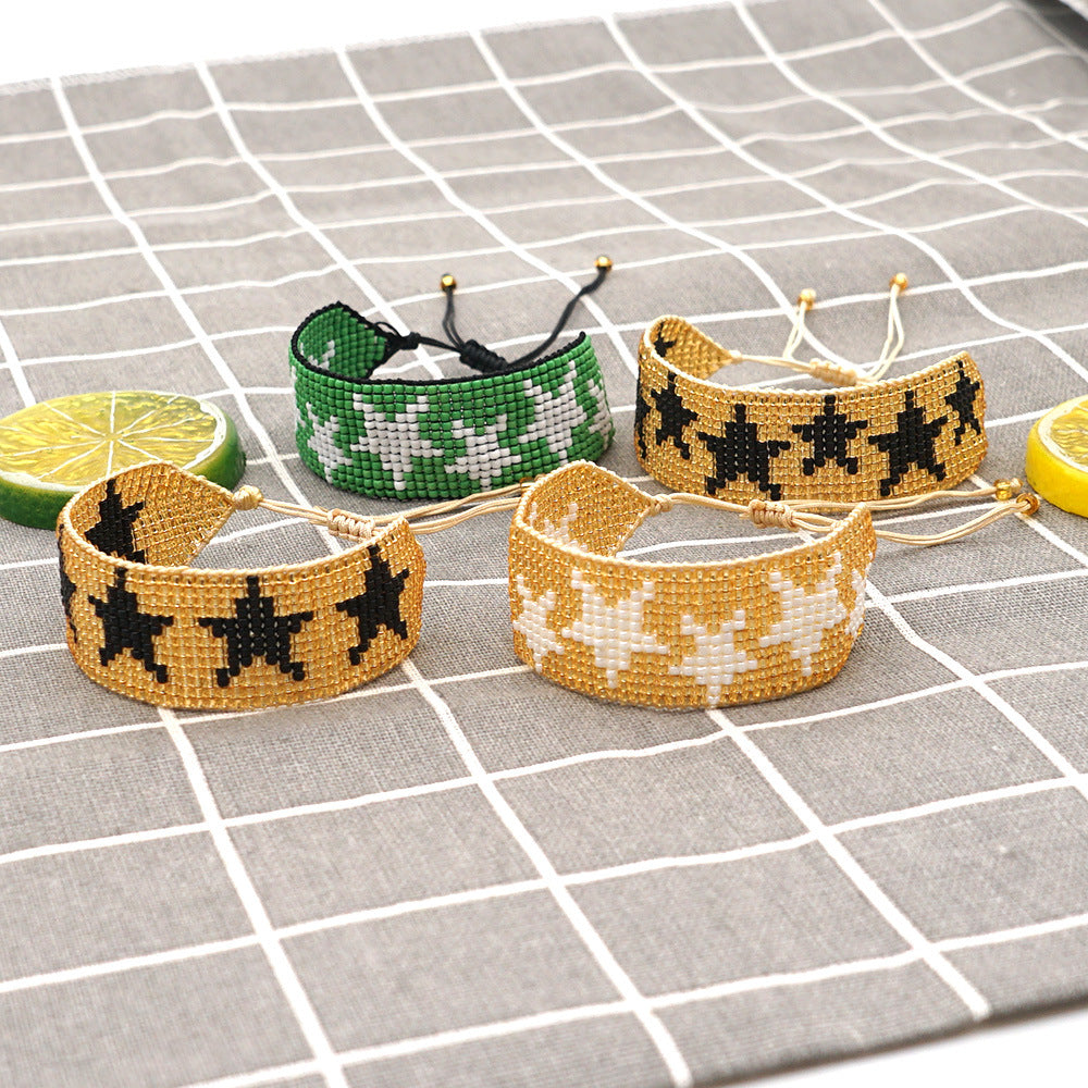 Bohemian Star Glass Beaded Women's Bracelets 1 Piece