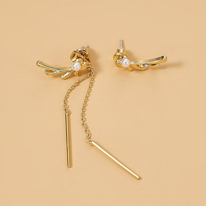 Fashion  Wild Love Butterfly Flower Geometric Alloy Earrings