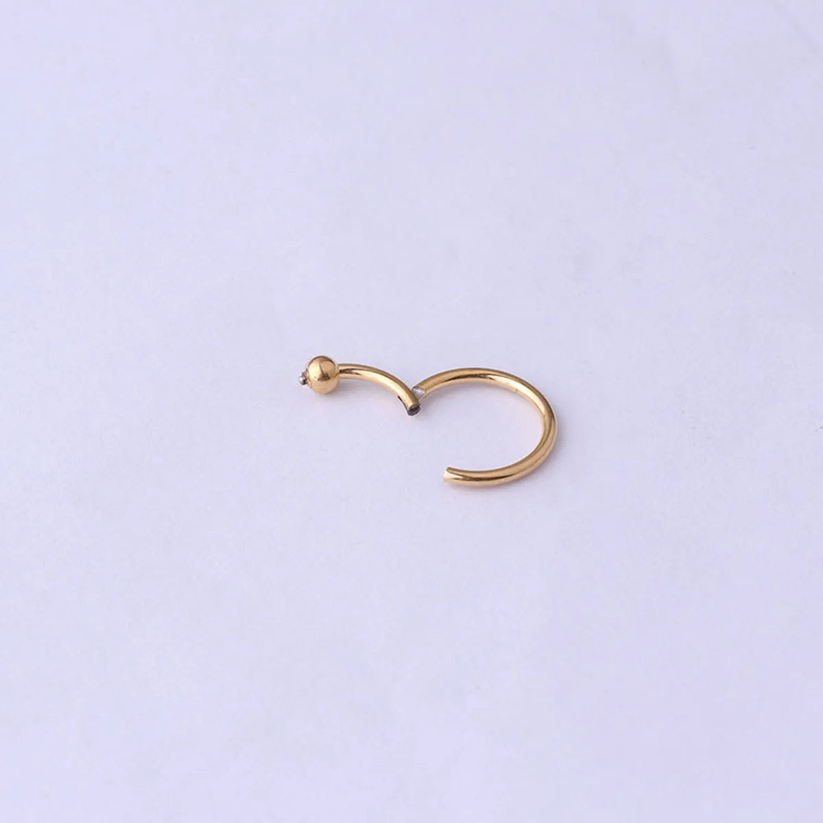 Fashion Circle Stainless Steel Plating Nose Ring