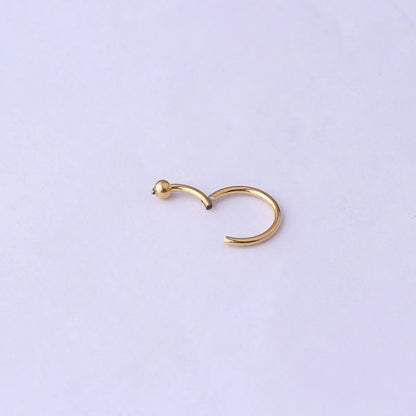 Fashion Circle Stainless Steel Plating Nose Ring