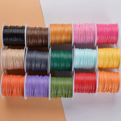 1.0mm  Wax Line 10 M/Roll  Color Can Be Diy Polyester Non-Dyed Colored Fiber Textile Wax Rope