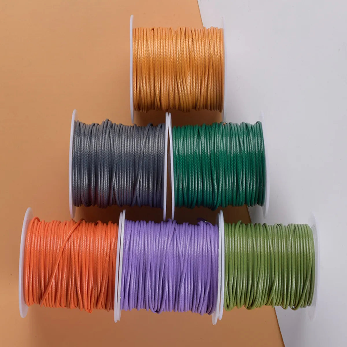 1.0mm  Wax Line 10 M/Roll  Color Can Be Diy Polyester Non-Dyed Colored Fiber Textile Wax Rope