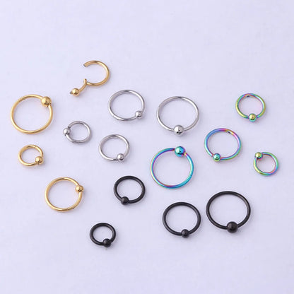 Fashion Circle Stainless Steel Plating Nose Ring