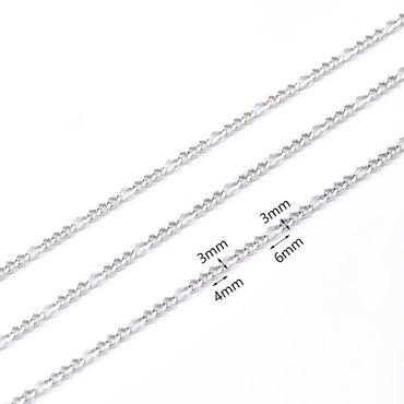 1m/Package 304 Stainless Steel Gold Plated Solid Color Polished Chain