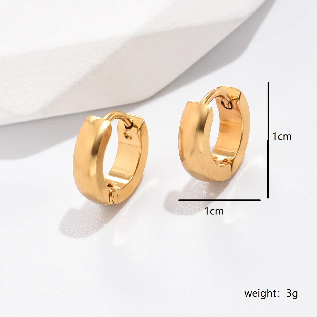 1 Piece Fashion Plating Stainless Steel Earrings