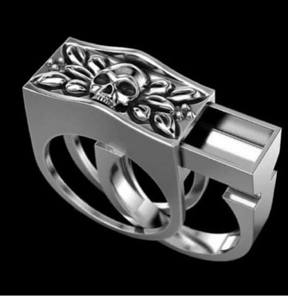 2 Pieces Fashion Skull Alloy Plating Unisex Rings