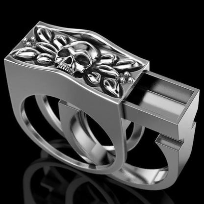 2 Pieces Fashion Skull Alloy Plating Unisex Rings