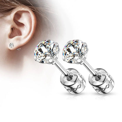 2 Pieces Simple Style Solid Color Hollow Out Inlay Stainless Steel Zircon