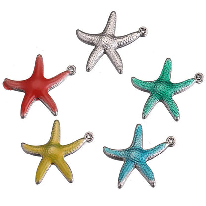 20 PCS/Package 12mm 20mm 304 Stainless Steel Starfish Pendant