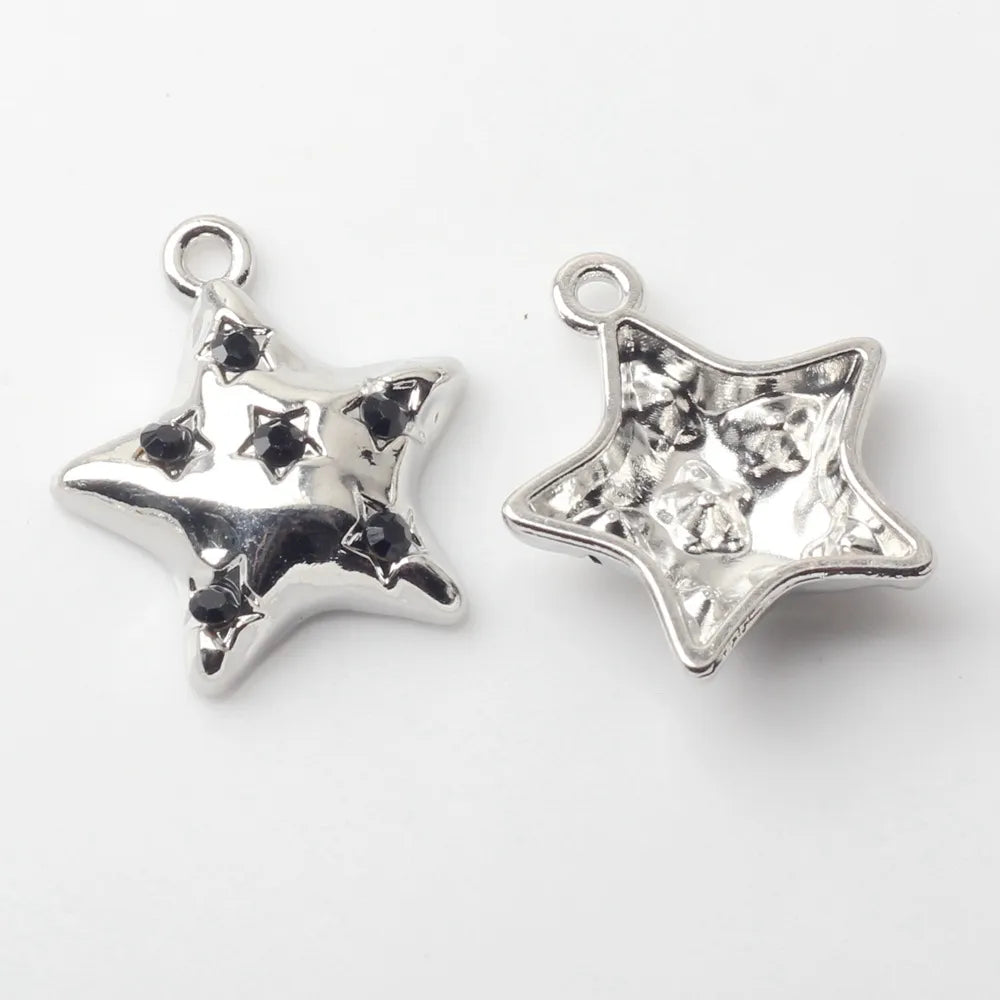 20 PCS/Package 16 * 18 Mm Alloy Artificial Pearls Star Pendant