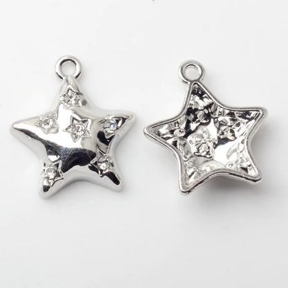 20 PCS/Package 16 * 18 Mm Alloy Artificial Pearls Star Pendant