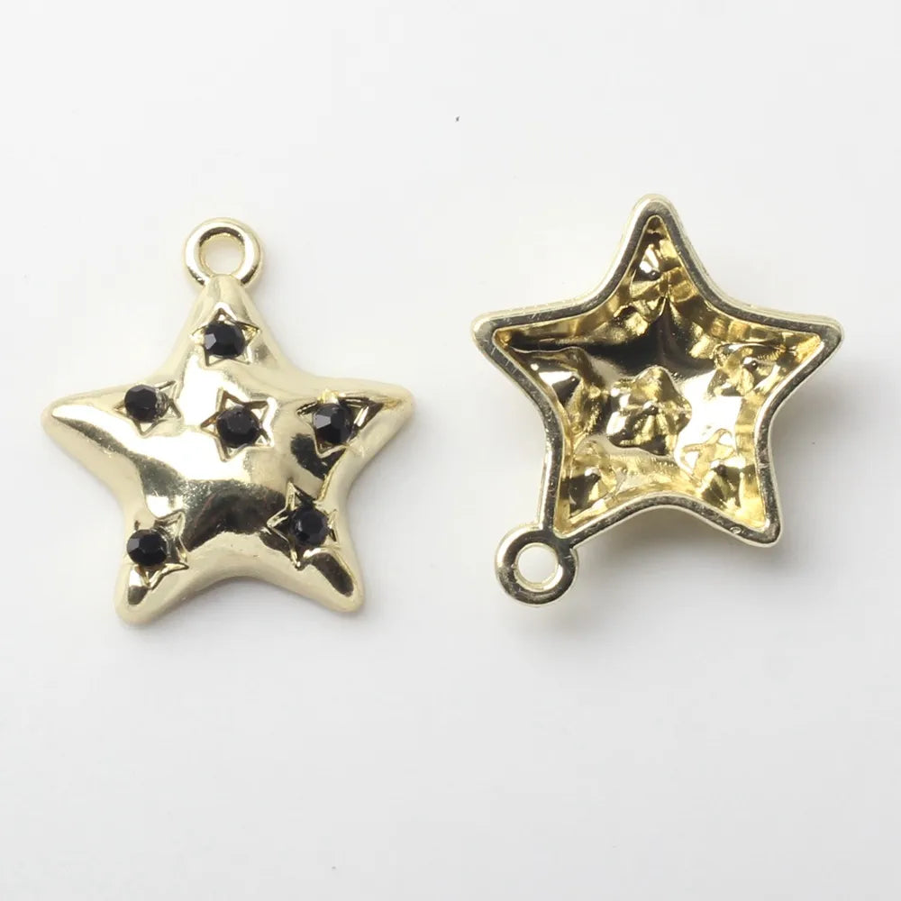 20 PCS/Package 16 * 18 Mm Alloy Artificial Pearls Star Pendant