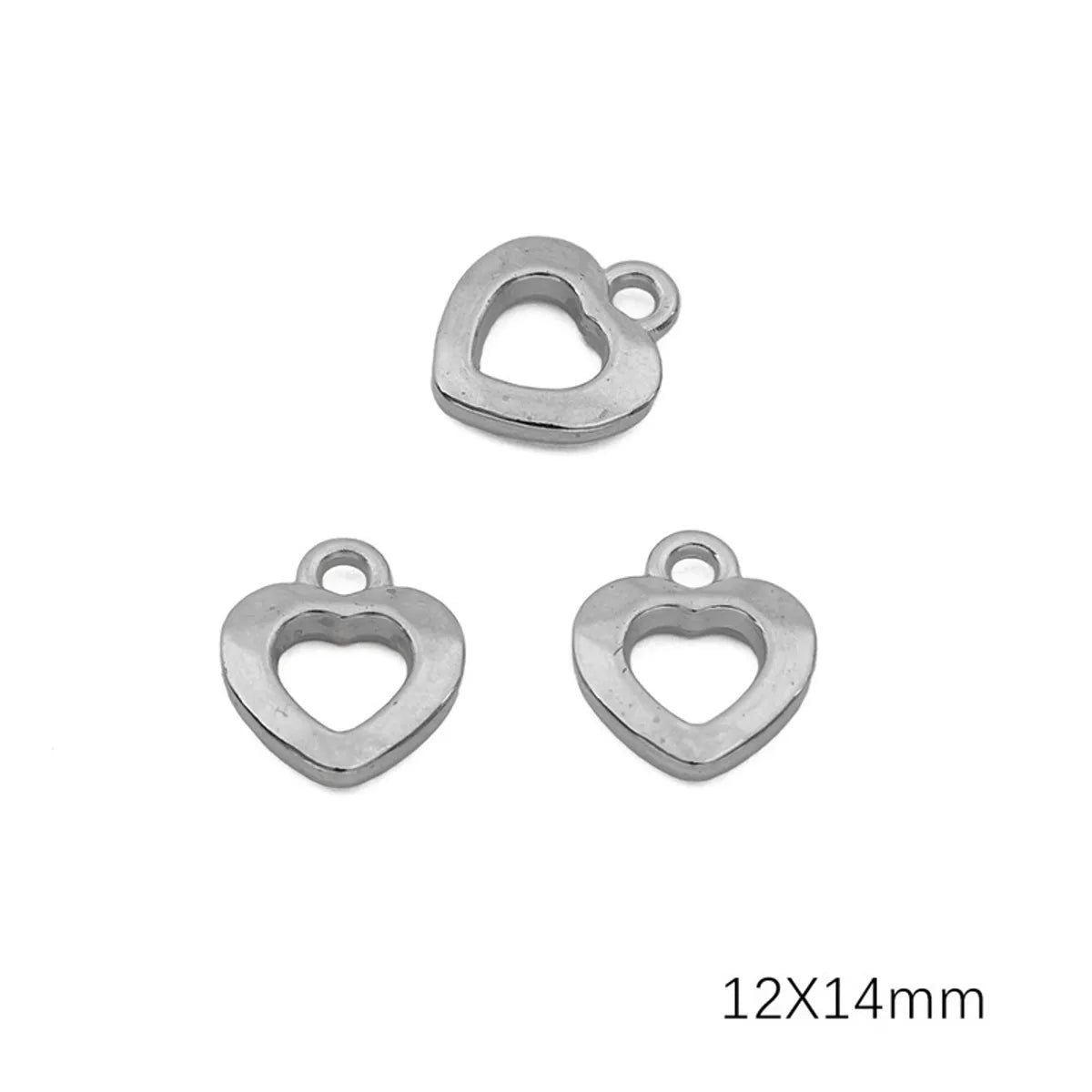 20 PCS/Package 304 Stainless Steel Solid Color Pendant