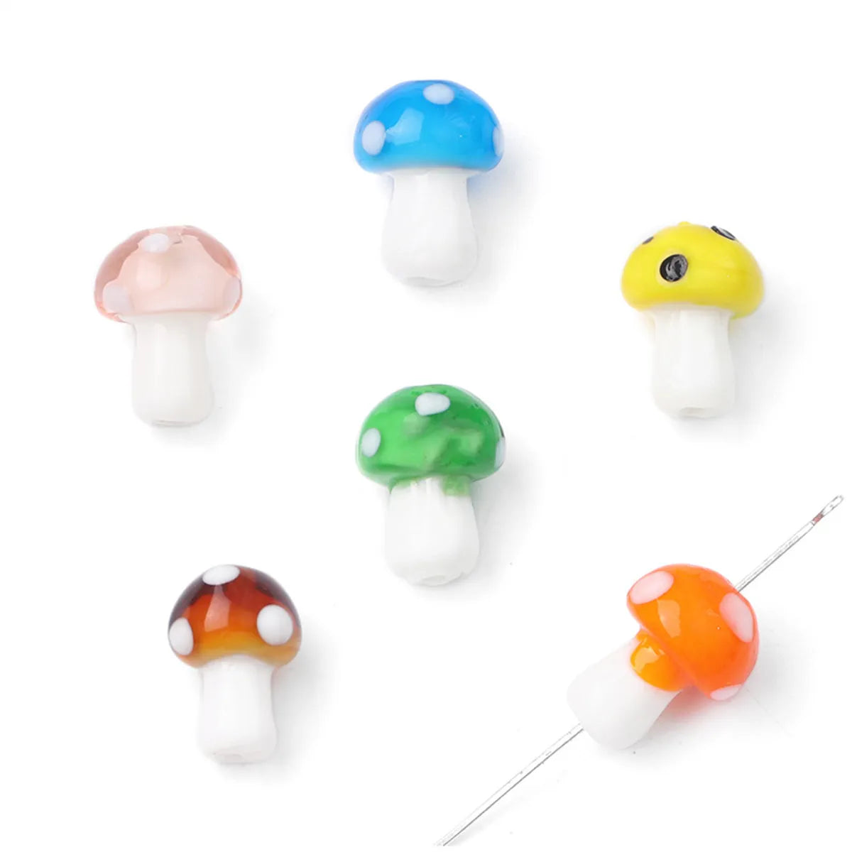 20 PCS/Package 5 PCS/Package 10*12mm 12*17mm Glass Mushroom Beads